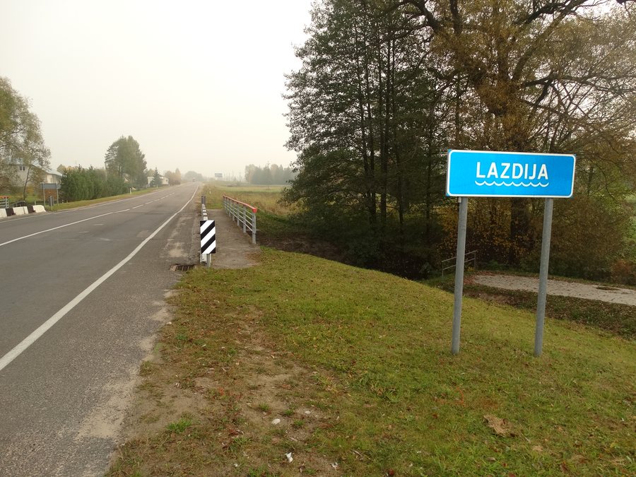 Lazdija River, road 135, Lazdijai, Lithuania