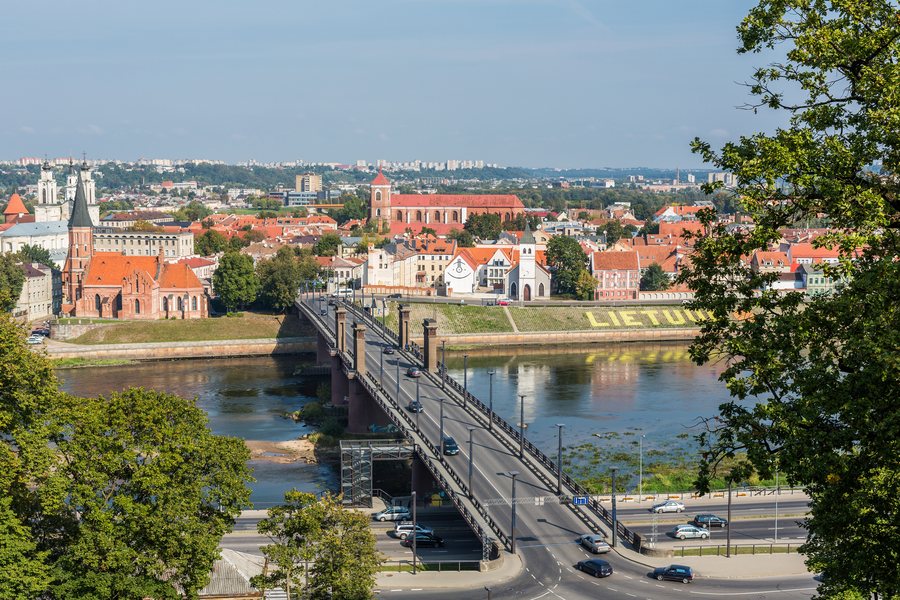 File:Vytautas the Great Bridge from hill, Kaunas, Lithuania - Diliff.jpg