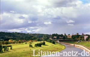 The sight on Neman and on the island